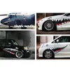 2pcspair DIY Shark Roth Rooth зубы ПВХ наклейка автомобиль Cool Decal Водонепроницаемые наклейки на автоматическую лодку 9699370