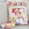 Heiße Plüschtiere Kaninchen Schwein Einhorn Flamingo Dinosaurier Seth tut süßes Baby Promi Snack Baby Stofftiere Weihnachtsgeschenke Kinderspielzeug