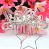 Fiore caldo di vendita dei capelli Comb Bridal Wedding Jewelry strass diademi accessori per capelli scintillanti capelli della sposa Combs copricapo