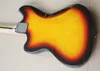 Factory grossist tobak sunburst elektrisk gitarr med p 90 pickup, rosewood fretboard med svart block inlay, erbjuder anpassad service