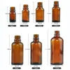 エッセンシャルオイル用ガラスボトル15 ml補充可能な空のアンバーボトルオリフィス還元剤ドロッパーとキャップDIYサプライズツールACCE8746303