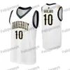 10 Darius Garland Vanderbilt Commodores College Basketball Jersey Darius Garland Bianco Nero Giallo Maglie da basket Spedizione gratuita