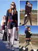 2020 Moda Yaz Streetwear Kalem Pantolon Kadın Blingbling Parlak Yüksek Bel Streç Buz İpek Baskı Ay Tayt Sweatpants