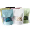 明確な窓のアルミホイルの袋のプラスチック包装袋を持つ多色再封印可能なZipマイラーバッグの食糧貯蔵ホイルのジッパー袋