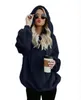 Plus Size Autumn Winter Women Casual Solid Zipper Long Sleeve Sweatshirt Long Sleeve Plush Fluffy Hoodies Fleece Pullover7480308