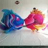 3m Length Inflatable Balloon Fish With Blower and LED Light For Nightclub Ceiling Decoration