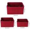 New Multifunction Women Felt Insert Bag Makeup Cosmetic Bags Travel Inner Purse Portable Handbag Storage Organizer Tote S M L261N