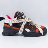 Zapatillas Flashtrek con zapatos de diseño de cristal extraíbles para hombre, calzado informal de lujo, moda de lujo, diseñadores para mujer, talla de zapatillas 36-45
