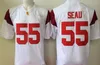 NCAA USC Trojans Sam Darnold College Football Tribersys (нет имени с именем) 55 младшего моря 43 Troy Polamalu Университет футбольных рубашек