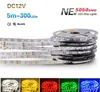 LED 스트립 빛 높은 밝은 5m SMD2835 5050 5630 DC 12V 60LEDs / M 유연한 리본 방수 테이프 장식 LED 조명