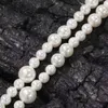 16 18 20 дюймов жемчужные ожерелья для жемчужной цепь мужчины Женщины хип -хоп дизайнерские дизайнерские жемчужины из бисера -ожерелья жемчужные бусинки Свадебные ювелирные украшения 4773034