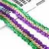 22 yard lot 30mm Largeur ceinture en dentelle 3 Couleurs Notions assorties Paillettes Ruban perles élastiques Garniture Tissu Danse Robe DIY Couture Accessor264d