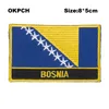 Kostenloser Versand 8*5 cm Benin Form Mexiko Flagge Stickerei Eisen auf Patch PT0033-R