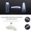 Nieuwe 500 Stuks Ballet Kunstmatige Nagels Tips Professionele Lange Volledige Cover Kist Fake Nail Gourd Stiletto Manicure