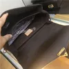 2019 Heißer Verkauf Echtes Leder Umhängetasche 25 cm frauen Flap Handtasche Braun Floral Leder Hohe Qualität Garantierte Dame Taschen