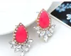 Earring Statement Fashion Jewelry Brand Design Ear Cuffing New Vintage Bohemian Korean Earring Big Gemstone Beautifully Crystal Earrings