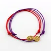 50Pcs Jewelry Making Wax Rope Adjustable Cord Wrist Weave Bracelet medal Benedict Santa Cruz oval spacers Beads