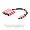 Câble audio AUX 3,5 mm 2 en 1 Adaptateur audio USB Type C de charge pour Leeco le Max 2 / Pro Câble chargeur USB-C Car USB-C pour Xiaomi Samsung