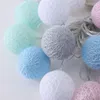 Boule de coton Christmas String Party Fairy Night Lights Kid Bedroom Decor