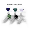 Wholesale mixing Funnel Snowflake 14mm 18mm Male Glass Bowls Smoking Bowl Piece Accessories For Tobacco Glass Bongs Oil Dab Rigs Water Pipes