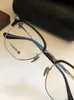 DERNIÈRES CH5170 Rétro-vintage Art-fan halfrim lunettes unisexes légères monture B-Titanium 52-20-148mm pour lunettes de prescription étui complet