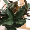 Gefälschte Magnolienblätter Zweig Seidenblätter Tropische Pflanze Home Table Decor6645151