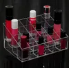 Clear Acrylic 24 Rossetto Holder Display Stand Cosmetico Organizzatore Makeup Case Makeup Organizer Display Stand Rossetto Rack Holder