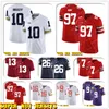 5-24 NCAA 10 Tom Brady Nick Bosa Ohio State Buckeyes College Fotboll Jersey Derrick Henry Marcus Mariota Kevin Byard Adorea Jackson