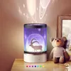 Hanging Galaxy Light Projector USB Rechargeable Rotation Night Light Romantic Elk Halloween Christmas Dynamic Projector Lamp with 5 Patterns