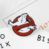 Ghostbusters Enamel Pin White Ghost Badge Brooch Bag Clothes Lapel pin Cartoon Fun Movie Jewelry Gift for fans Friends