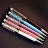2 in 1 Crystal Touch Screen Pens Gift Ballpoint Pen metal pen Capacitive Stylus JXW376