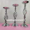 New Styledisplay Flower Stand Candle Holder Road Lead Table Centerpieces Metal Gold Stativ Pillar Ljusstake för Bröllop Candelabra Decor457