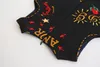 RETAIL 2019 Spring Summer New Girl Dress Love Heart Letters Sundress Sleeveless Black White Children Clothing4856793