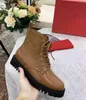 Luxury New Womens Lace Up Ankle Martin Army Autumn Winter Boots Cow Leather Shoes Zip Original Box Size 35-41