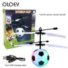 Children's Flying Ball Luminous Toys Fancy New Mini Aircraft Levitated Light Up Smart Sensor Kids Luminosas Gift Order 6 Pcs Mix Wholesale