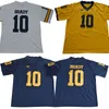 Men college Michigan Wolverines jersey white blue yellow 10 Tom Brady american football wear university adult size stitched jerseys mix order