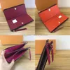 Carteira Long Long Classic Long para mulheres Multicolor Designer Coin Purse Packer Pacote Original Ladies Zipper Wallet PO247V