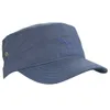 100% algodão Army Corps Bordado Militar Cadet sarja Plain Básico Plano Top beisebol Sun Hat Cap Hats Caps para o pai Mens