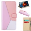 Hybrid Color Leather Wallet Cases For Samsung S23 Ultra Plus A34 A14 5G A54 M53 M33 M23 M13 4G Hit Contrast Credit ID Card Slot Holder Book Flip Cover Stand Business Pouch