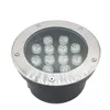 EDISON2011 12W LED Podziemne światło AC 85265V IP67 Waterproof Mini Outdoor Desk Lisht Pochowany podłogę Lampa na zewnątrz Bielą 8318999