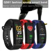 QS01 Smart Armband Watch Fitness Tracker Blodtryck Hj￤rtfrekvens Monitor Smart Watch Waterproof Arvur f￶r iPhone Android Watch -telefon