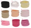 DIY HAIR HOOP BABY HEADBANDS Baby Girls Soft Spandex Nylon Headbands Skinny Mycket Stretchy Spädbarn Toddler Headwear Childrens Hårtillbehör