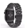 Luxury Rostfritt stål metallbandband för Apple Watch Series 4 40mm 44mm Länk Armband Wremband Watchband för Iwatch tillbehör