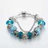 Strands Blue Magic Beads bracelet 925 silver Crystal Diy jewelry gift