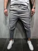 Herrbyxor Ankomst Herr Penna Solid Harem Man Zip-fickor Slim Fit Straight Ben Byxor Casual Jogger Cargo