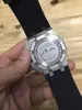 새로운 도착 패션 탑 고무 스트랩 캐주얼 손목 시계 쿼츠 시계 44MM 5 색 스포츠 남자 망 시계 시계