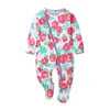 Baby Zipper Jumpsuit 8 Design Printed Romper Kids Clothes Newborn Wrap Feet Rompers Infant Girls Toddler Boys Clothing M1542