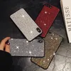 Bling Glitter Custodia per telefono lucida Custodia per telefono in TPU con polvere glitterata per iPhone 11 PRO MAX XR XMAX 8 7 6 plus