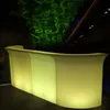 Moderne commerciële verlichting Kleur Veranderende Oplaadbare PE LED hoge cocktail bartafels toonbank van BAR