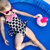 Bow Dot Swimwear Kids Girls Swimming Bikini Costume Bodysuit Swimsuit Halter Monokini Beach Clothes Clothing Summer Bathing Suit